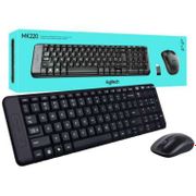 Keyboard Mouse Wireless Logitech MK220