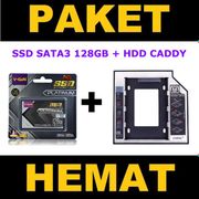 PAKET SSD 128GB V-GeN PLATINUM SATA 3 + HDD Caddy 9.5 mm-12.7 mm DVD Slot to HDD Slot