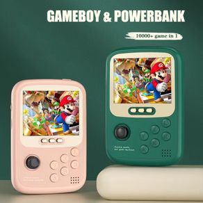 Game Boy Retro Mini Layar 3.5 inch 10000+ game Powerbank portable 4000mAh