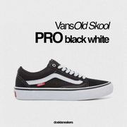 vans old skool pro black white original bnib sneakers casual termurah - 39