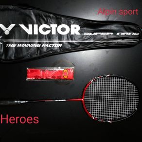 raket badminton viktor full carbon import - heroes