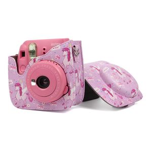 Kamera Pelindung Case Casing Sedikit Unicorn Tali Yang Dapat Disesuaikan Kompatibel dengan Fujifilm Instax Mini 8 Mini8 + Mini9