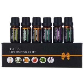 Gratis Ongkir Firstsun Set Pure Essential Fragrance Oils Aromatherapy 10Ml 6Pcs