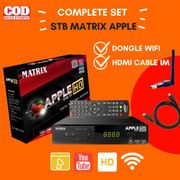 Set Top Box Tv Digital Matrix DVB T2 Apple HD EWS / set top box dvb t2 / set box tv digital / box tv digital / Set top box tv tabung komplit