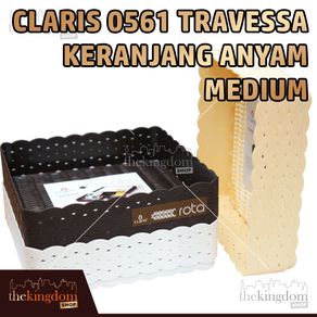 Claris 0561 Travessa Rota Keranjang Anyam Medium Wadah Container