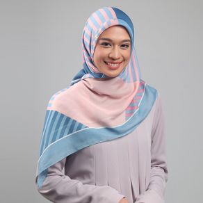 zoya khalila scarf - hijab kerudung segi empat - navy