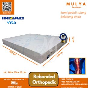 kasur inoac rebonded orthopedic vita foam/ uk 160x200 - tinggi 25 cm
