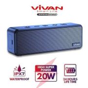 VIVAN VS20 Waterproof IPX7 20W Ultra Bass Bluetooth Speaker