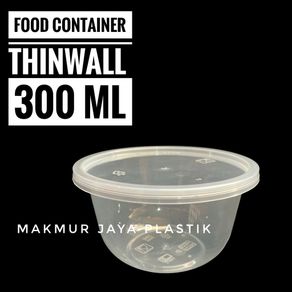 THINWALL BULAT 300 ML / KOTAK MAKAN FOOD CONTAINER PLASTIK TAHAN PANAS