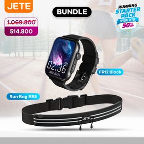 Bundling Smartwatch JETE FR12 Sport Mode Custom Face + Run bag RB5
