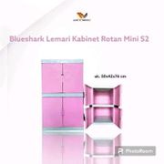 Lemari Plastik Blueshark Kabinet Rotan Mini Susun 2/3/4