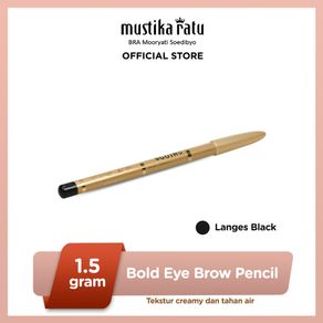 Beauty Queen Bold Eye Brow Pencil Langes Black Mustika Ratu pensil alis hitam