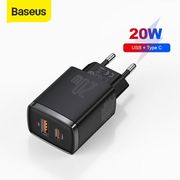 baseus batok kepala charger fast charging 3.0/4.0 type c+usb 30w 5a - batok20w 1usb+c