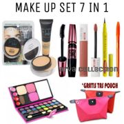 Paket Kosmetik Maybelline Set 7 in 1 / Paket Makeup Wanita Lengkap Murah 1 Paket 7 in 1 + Gratis Tas
