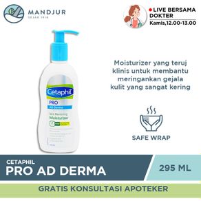Cetaphil Pro AD Derma Skin Restoring Moisturizer 295 mL | Pelembab Kulit Kering