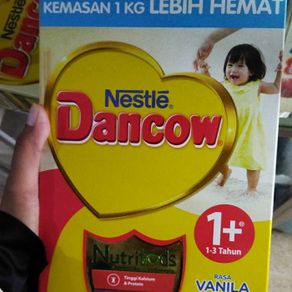 susu formula dancow 1+ 1kg - vanila
