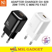 Mcdodo Adaptor Charger iPhone 20W Type C PD Fast Charging Mini CH-829