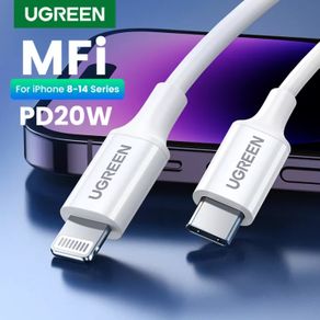 Ugreen MFI kabel USB C to Lightning Fast Charging Iphone 13 12 11 X Xr Xs SE Mini Pro Max