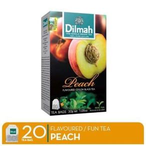 Dilmah envelope peach tea 20s box
