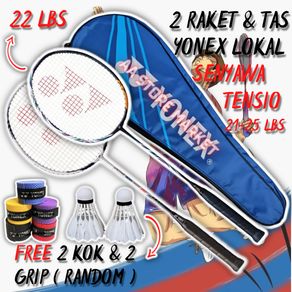 Raket badminton paket komplit murah