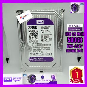 Hardisk internal 500GB WD PURPLE COCOK UNTUK PEMAKAIAN CPU COMPUTER/CCTV,KONDISI BARU DAN BERGARANSI