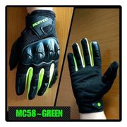 sarung tangan motor scoyco mc58-2 original / gloves scoyco mc58-2 - hitam stabilo m