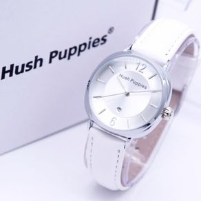jam tangan wanita hush puppies elegance body silver - merah