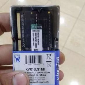 MEMORI RAM LAPTOP KINGSTON DDR3 8GB PC 12800 KVR16LS11-8 ORIGINAL