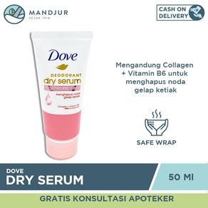 Dove Deodorant Dry Serum Regenerate Care Collagen + Vitamin B3 50 ML - Menghapus Noda Gelap Ketiak