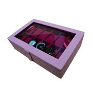 Jogja Craft BJ12PNK Pink Baby Watch Box Organizer / Kotak Tempat Jam Tangan Isi 12