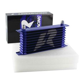 LINESRACING UNIVERSAL 10 Baris AN-10AN OIL COOLER Percaya Type Hitam/Biru