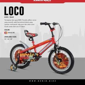Gratis Ongkir Sepeda Anak Bmx 16 Inch Genio Loco By United