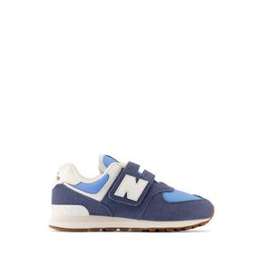 NEW BALANCE 574 Hook and Loop Boys Sneakers- Vintage indigo and sky blue
