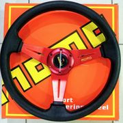 setir racing stir racing momo ukuran 14 inchi 14 in warna merah