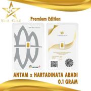 Semarang - Logam Mulia Micro Gold Antam Hartadinata 0.1 Gram Premium Series