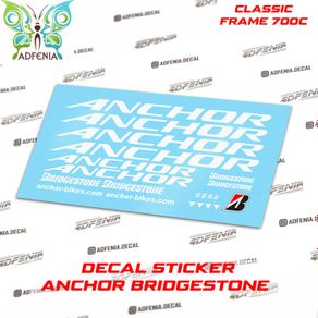 decal sticker anchor bridgestone sticker frame fixie anchor - putih