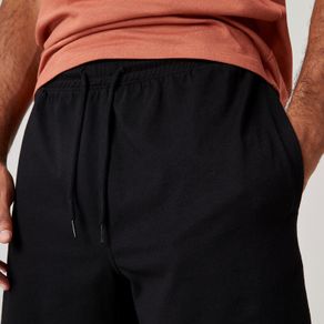 Decathlon NYAMBA Majority Cotton Fitness Shorts Essentials - Black - 8645058