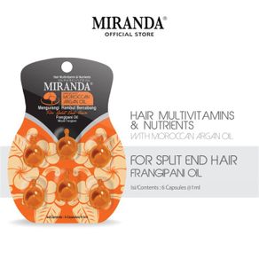 miranda hair vitamin (vitamin rambut) blister frangipani oil 6x1ml
