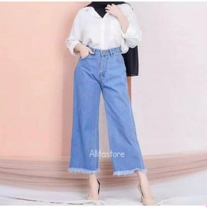 Pilihan highwaist kulot jeans rawis 
