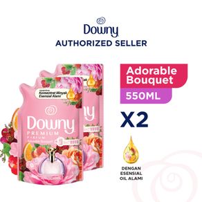 Downy Pelembut dan Pewangi Pakaian Konsentrat Adorable Bouquet 550 ml - Paket Isi 2 (Laundry Softener)
