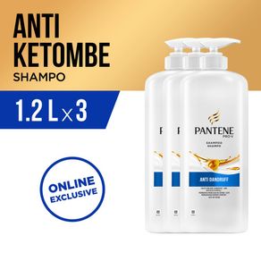 Pantene Shampoo Anti Dandruff 1200ml Paket Isi 3
