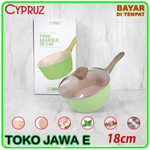 cypruz colorful marble sauce pan 18 cm - panci susu anti lengket