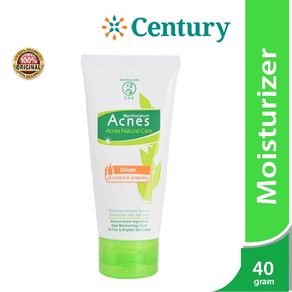 Acnes Natural Care Oil Control & Whitening Cream 40gr / Face Wash