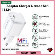 Ugreen Kepala Adaptor Charger Nexode Gan Mini Usb Type C Fast Charging 20W Untuk Oppo Vivo Samsung iPhone 15324