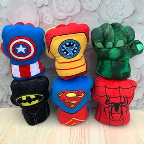 boneka boxing gloves / sarung tinju superhero - captain / / hulk /