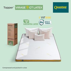 Quantum Topper Greentea Latex VIRASE 9cm – Kasur Busa Spring Bed Springbed