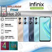 Infinix Hot 20i 4/128 GB - Garansi Resmi - Luna Blue