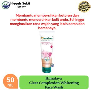 Megah Sakti - Himalaya Clear Complexion Whitening Face Wash 50 mL - Pembasuh Wajah