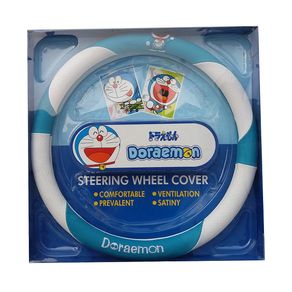 Doraemon Karakter Kulit Sintetis Sarung Stir Mobil Universal DE-900