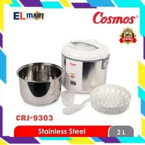 GRATIS ONGKIR COSMOS magic com stainless steel 2L 3in1 CRJ 9303